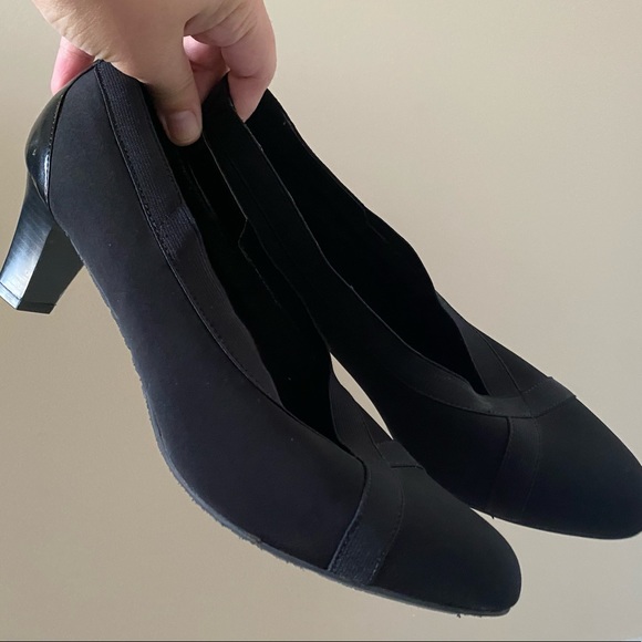 Coach and four stretchy black high heels size 9 - Picture 2 of 3